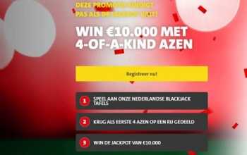 Jacks.nl komt met live Blackjack bonus met €10.000 jackpot